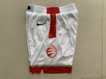 NBA Toronto Raptors shorts Blanc